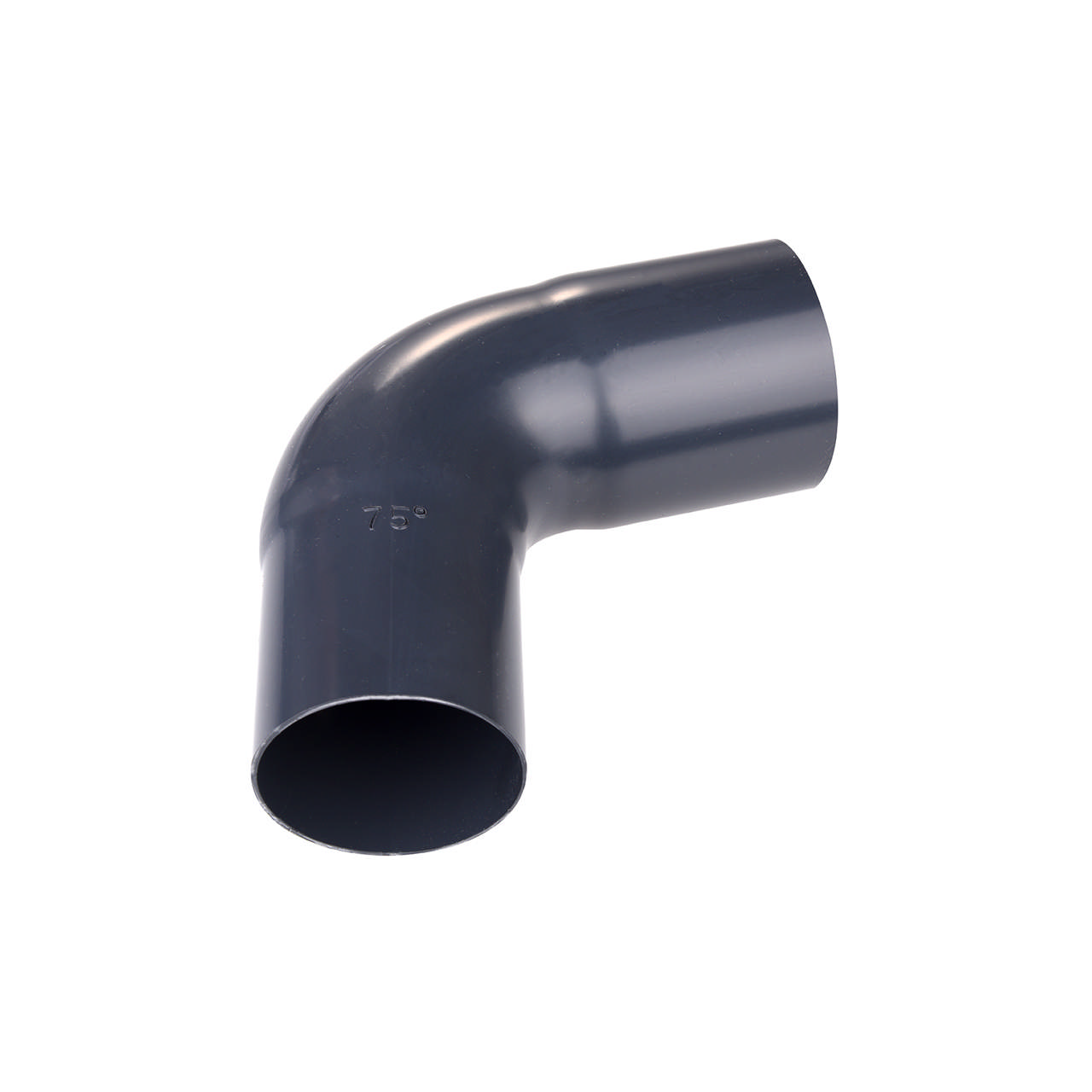 Rörböj 90 mm 75 gr. antracit