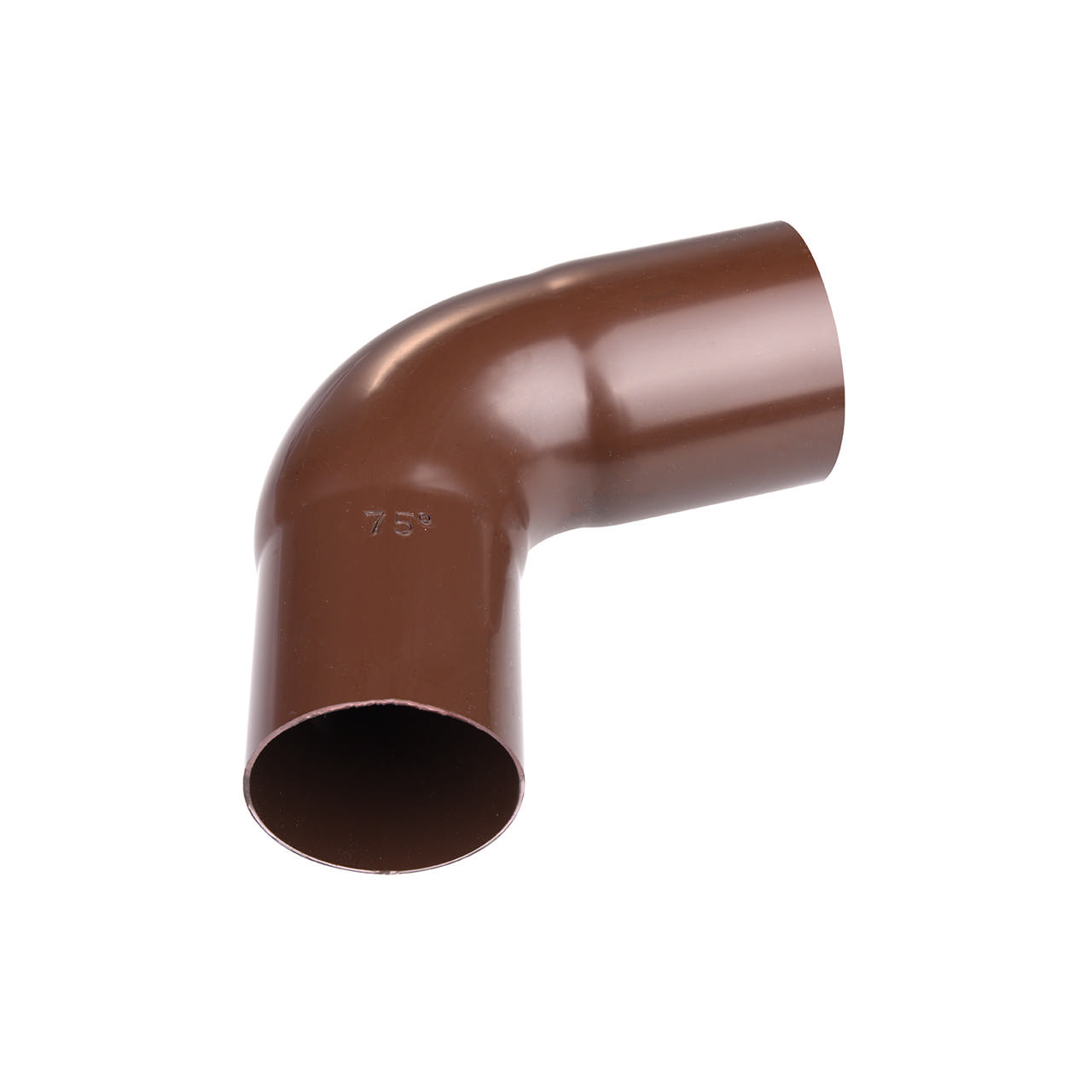 Rörböj 90 mm 75 gr. brun