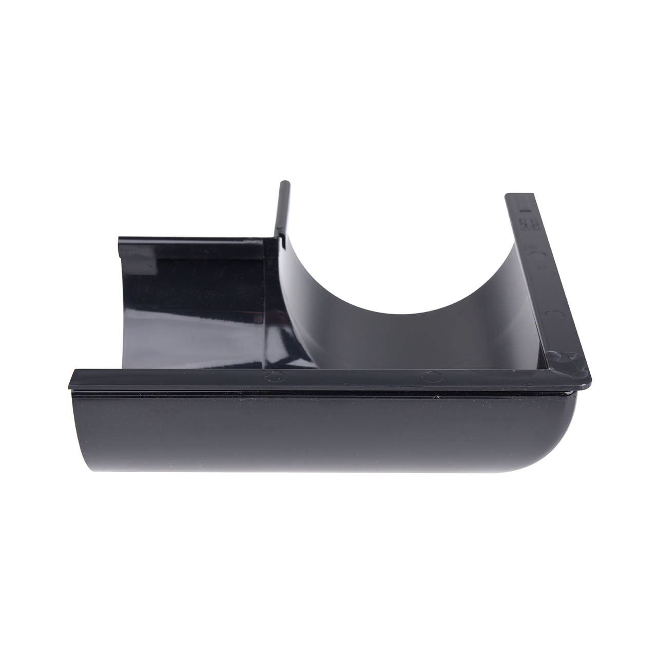 Rännvinkel 100 mm 90 gr. utv. svart