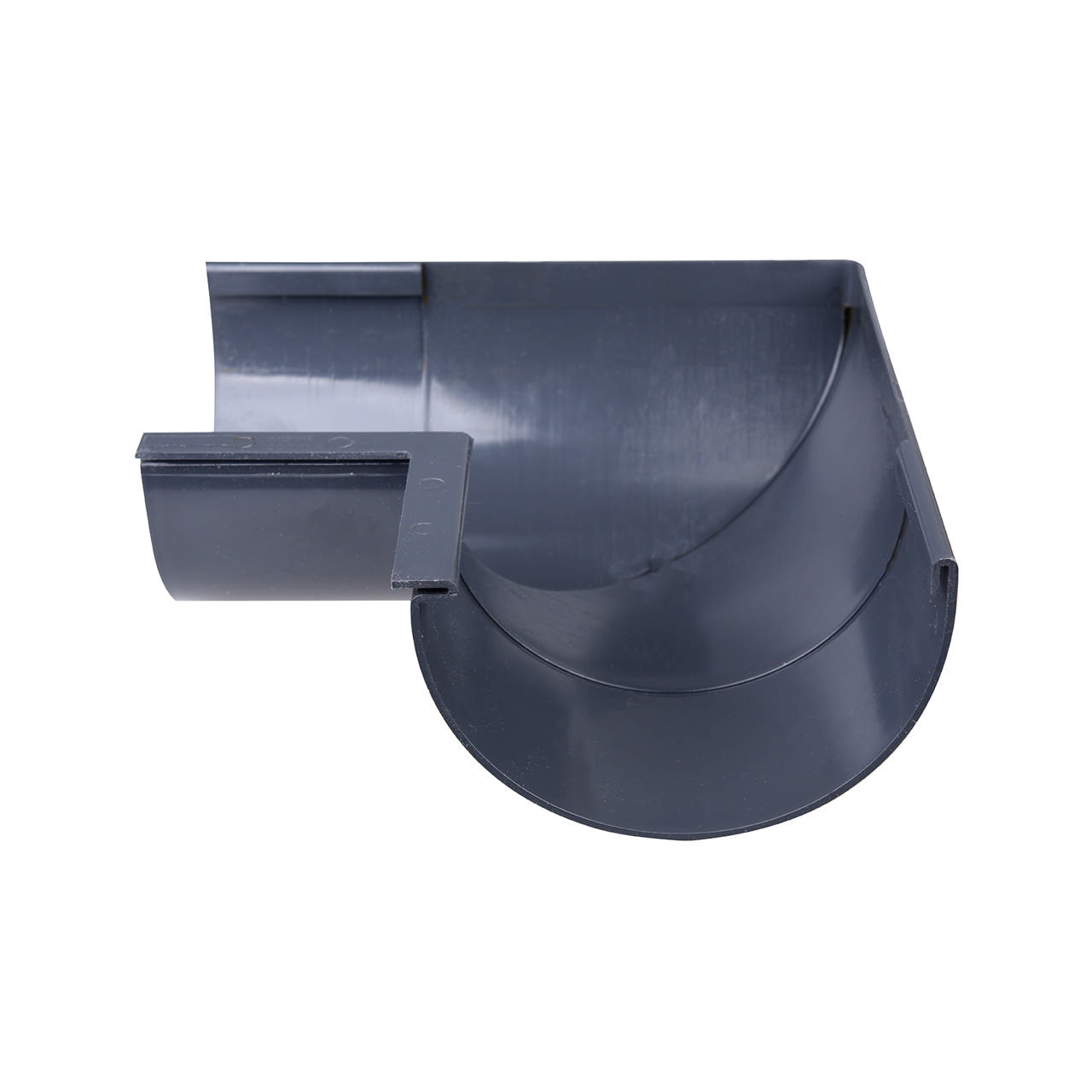 Rännvinkel 100 mm 90 gr. inv. antracit